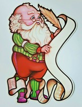 1980 Beistle Santa Clause Die Cut Wall Hanging 13&quot; x 9&quot; New - £13.58 GBP