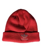 Adidas Trefoil Coral Pink Orange Beanie Winter Hat - $24.72 CAD