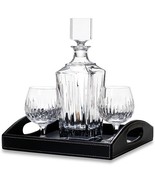 Exquisite Brilliant Cut Soho Crystal Decanter &amp; Brandy Set by Reed &amp; Bar... - £276.57 GBP