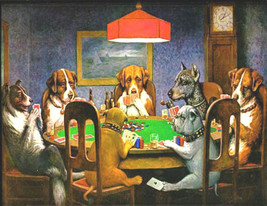 Dogs PLaying Poker Cross Stitch Pattern***L@@K*** - £2.36 GBP