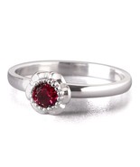 Beautiful Sterling Silver July Birthstone Ring by Lenox ! - $164.05 CAD