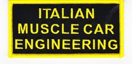 ITALIAN MUSCLE CAR ENGINEERING SEW/IRON PATCH EMBROIDERED MASERATI - $3.99