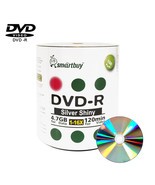 100 Pcs Smartbuy 16X DVD-R 4.7GB 120Min Shiny Silver Blank Media Recorda... - £17.78 GBP