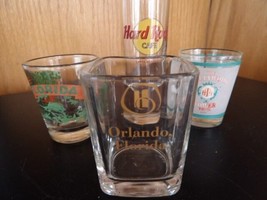 Vintage Lot of 4 Florida Shot Glasses Barware - $10.39