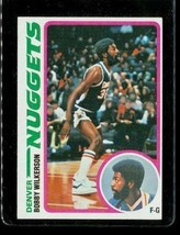 Vintage 1977-78 Topps Basketball Trading Card #41 Bobby Wilkerson Denver Nuggets - £3.88 GBP