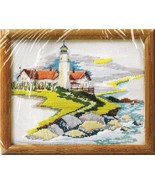 Creative Circle Counted Stitchery Cross Stitch Lighthouse Point Kit 8&quot; x... - £11.79 GBP