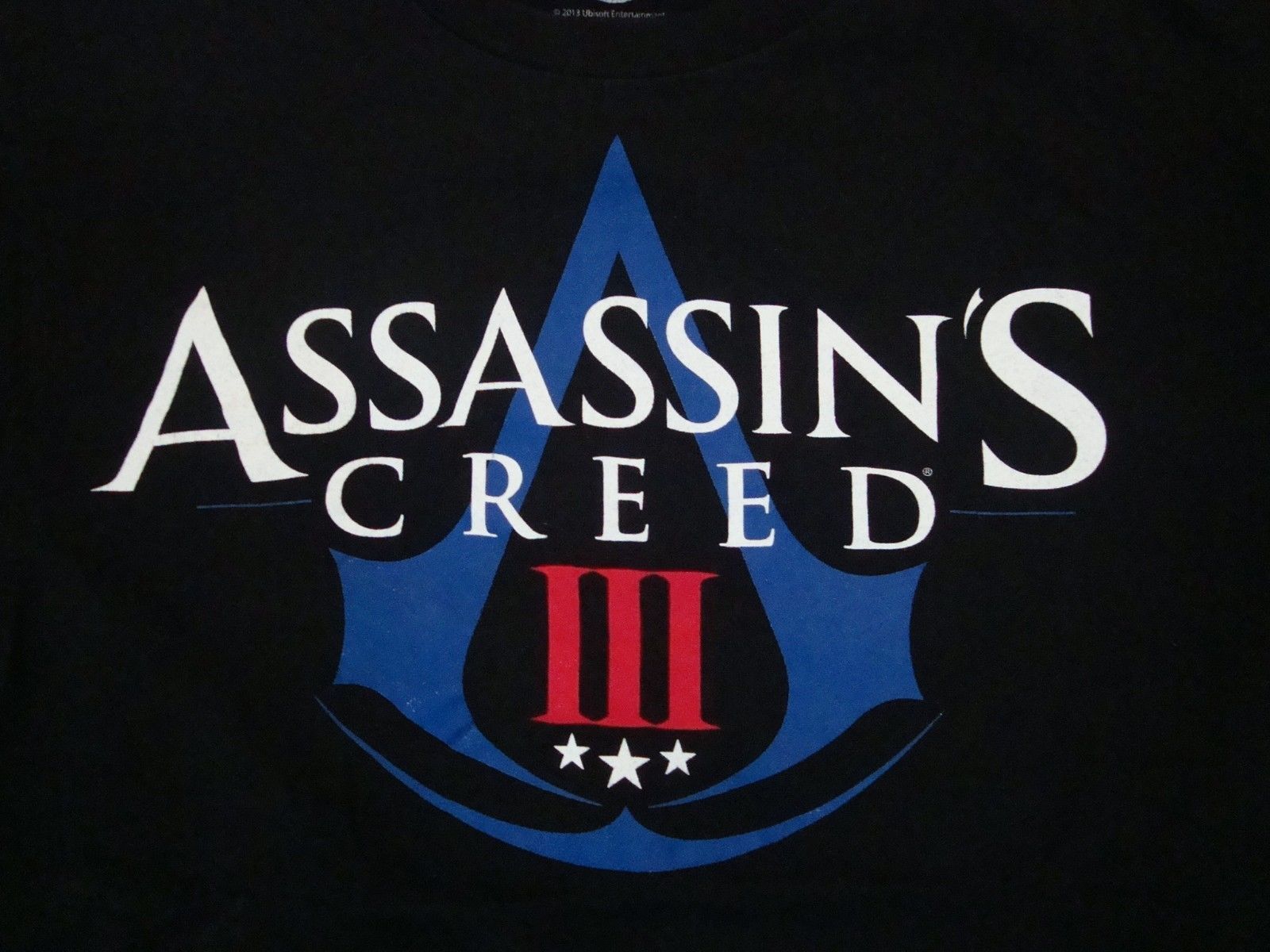 Assassin's Creed III 3 Ubisoft Montreal Video Game Release Black T Shirt M - $18.40