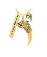 Wolf Tooth Gold Ash Jewelry Urn - Love Charms™ Option - $39.95