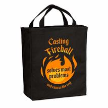 Casting Fireball Solves Most Problems - Causes The Rest RPG Canvas Reusa... - £18.95 GBP