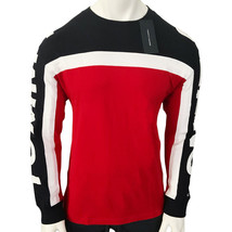 Nwt Tommy Hilfiger Msrp $57.99 Men&#39;s Colorblock Crew Neck Long Sleeve T-SHIRT S - £30.92 GBP