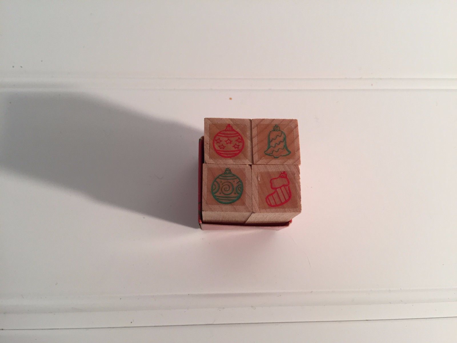 Lot 4 vintage Hero Tiny Ornaments Stamp Set Stamps Ornament 20291 NEVER USED - $13.99