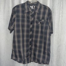 Real Tree Men&#39;s Shirt Blue Plaid Size Large - $30.94