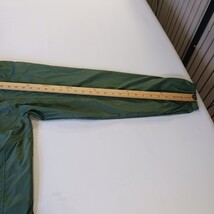 LL Bean 0AKC5 Men’s Green Hidden Hoodie Full Zip Nylon Jacket Size Medium image 7