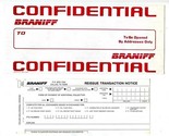 Braniff International Forms Special Service Confidential Fueling Agent H... - $21.78