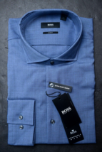 Hugo Boss Men&#39;s Jason Slim Fit REDA Traceable Wool Dress Shirt 41 16 32/33 - $100.01