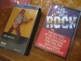 LOT o 2 Vtg Tape Cassette Bob Welch / Best of Rock Drifters Jan Dean # A... - $15.19