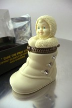 Snowbabies "Take The First Step" Porcelain Crystal Hinged Shoe Box Retired. MIB - £15.47 GBP