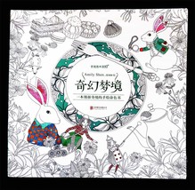 Fantasy Dream Adult Coloring Book Alice in Wonderland Themed by Amily Shen 1stEd - £28.66 GBP
