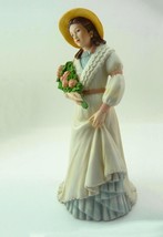 Pretty Charlotte Rose with Flower Bouquet #1468 Fine Porcelain Figurine HOMCO - £14.30 GBP