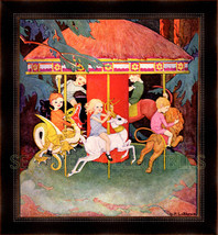 Merry Go Round by Dorothy P. Lathrop 1934 First Issue Book Art Full Color - £11.77 GBP