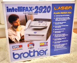 Brother Intellifax 2920 Laser Plain Paper Fax Phone and Copier NEW IN BOX - $229.00