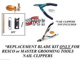 Replacement Blade Kit For Resco Or Master Grooming Tools Nail Trimmer Clipper - £6.38 GBP