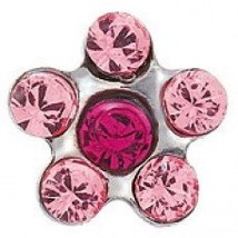 Sensitive Stainless Daisy Light Rose Fuchsia Cartilage Earring Stud Hypo... - $9.99