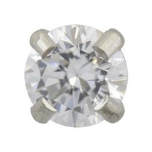 Sensitive Stainless 4 mm Cubic Zirconia Cartilage Earring Stud Hypoallergenic Su - £7.98 GBP