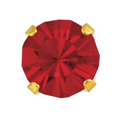 Sensitive Gold Plated 5 mm July Ruby Cartilage Earring Stud Hypoallergenic Surgi - $9.99