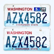 2019 United States Washington Evergreen State Passenger License Plate AZX4582 - £20.23 GBP