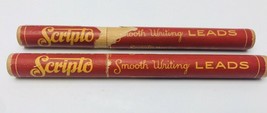 Scripto Smooth Writing Leads for VTG Mechanical Pencil Lot of 2 Atlanta Red Tube - £13.18 GBP