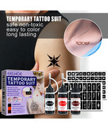 EELHOE Juice Tattoo Kit Waterproof Temporary Juice Tattoo Liquid Hollow ... - €7,36 EUR+