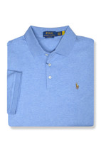 Polo Ralph Lauren Blue Heather Classic Fit Interlock Polo Shirt Medium M... - £76.00 GBP