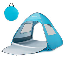 Automatic Pop-up Beach Tent with Carrying Bag-Blue - Color: Blue - £75.07 GBP