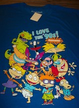 Nickelodeon Ren &amp; Stimpy Rugrats Hey Arnold Real Monsters T-Shirt Xl New w/ Tag - £15.56 GBP