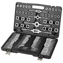 VEVOR Tap and Die Set, 110-Piece Include Metric Size M2 to M18, Bearing Steel Ta - $129.99