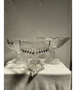  Set of 3 Different Candy/ Nut Serving Cut Glass Serving Stands 6 inch s... - $95.50 CAD