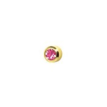 Gold Ear Stud Mini Birthstone October - £6.26 GBP