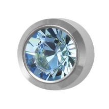 SELECT Stainless Regular Birthstone March - £7.85 GBP