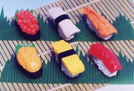 Iwako : Japanese Eraser - Sushi Set (6pcs) - £11.98 GBP