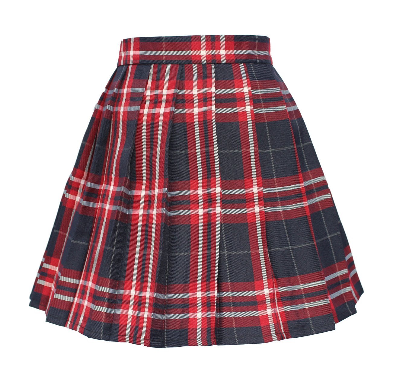 Women`s High Waisted A line Pleated Plus Size midi Cosplay Skirts(2XL ,Blue W... - £17.40 GBP