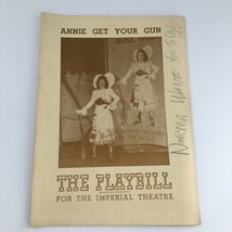 1946 Playbill The Imperial Theatre &#39;Annie Get Your Gun&#39; Mary Ellen Grass - £37.37 GBP