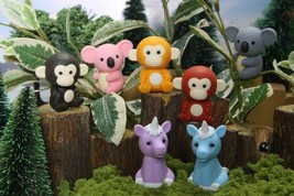 Iwako Japanese Erasers / Jungle Animals 7 pcs. - £9.47 GBP