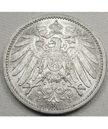 1912-A Germany 1 Mark .900 Fine Silver AU+ Coin AE49 - £31.06 GBP
