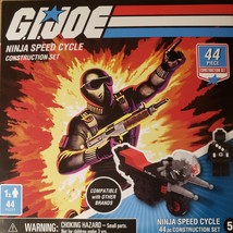GI Joe Ninja Speed Cycle Construction Set with Snake Eyes 44 Pieces Hasbro 2020 - £6.80 GBP