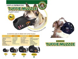 TUFFIE Dog MUZZLE Comfort Padded NO BITE ULTRA HEAVY DUTY QUICK EasyFIT ... - £11.77 GBP+