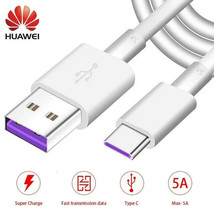 Genuine Huawei P20 P30 Pro Lite Type C USB Fast Charging Charger Data Cable 5A - £2.80 GBP