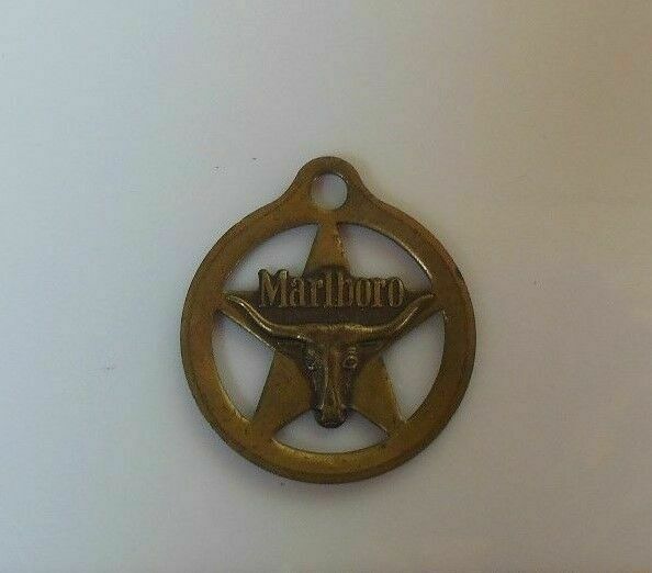 Vintage Marlboro Brass Pendant Marked M on Back - $16.82
