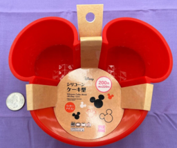 Mickey Mouse Red Silicone Cake Mold - Bake with Iconic Flair! - £23.22 GBP