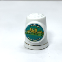 Adelaide South Australia White Porcelain Thimble - £12.34 GBP